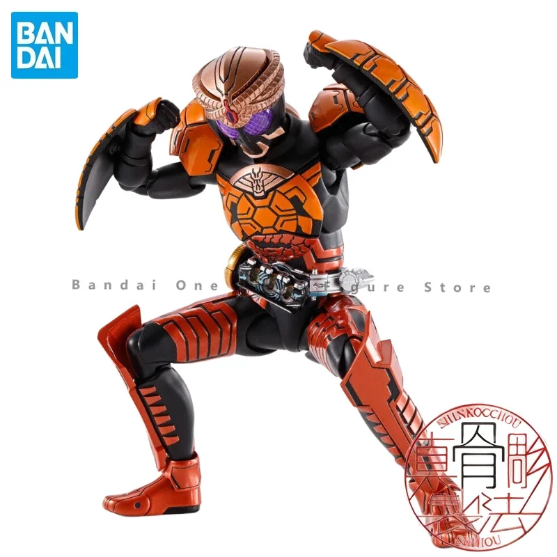 In Stock Original Bandai SHF Kamen Rider OOO Snake, Turtle and Crocodile Team Action Figure Anime Toy Gift Model