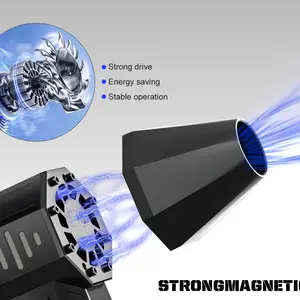 THERAGUN X3PRO مروحة توربو جيت محمولة صغيرة - 150000 دورة في الدقيقة منفضة هواء مضغوط قوية للسيارة / الكمبيوتر الشخصي / المنزل / مجفف الصناعة أفضل 8 شاحن إرضاء للمبيعات - رقم 8