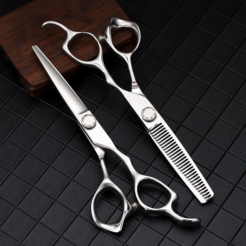 6Inch Barber Shears, Professional Thinning & Cutting Scissors Kit for Salon Home Bangs Trimming