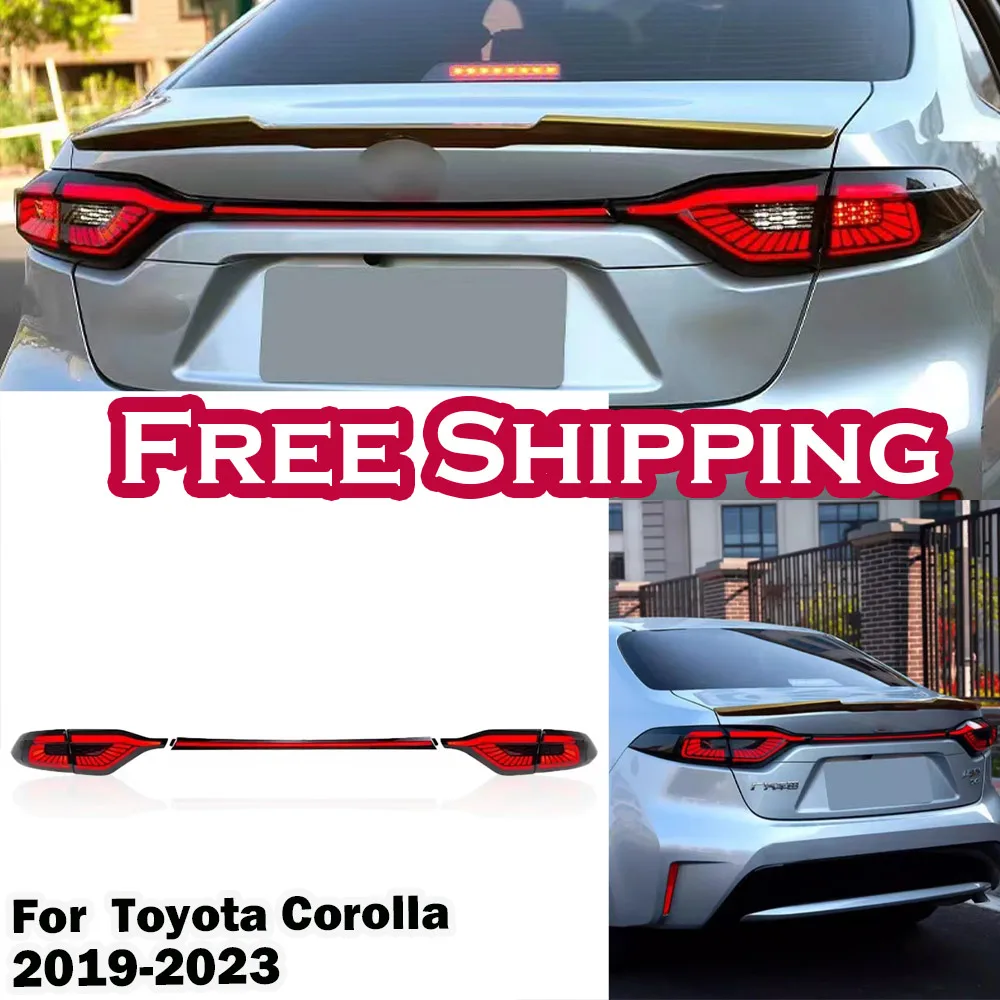 

Автомобильная задняя фара в сборе для Toyota Corolla 2019-2023, обновленная Модифицированная в новую динамическую тормозную лампу с указателем поворота, автомобильная фара