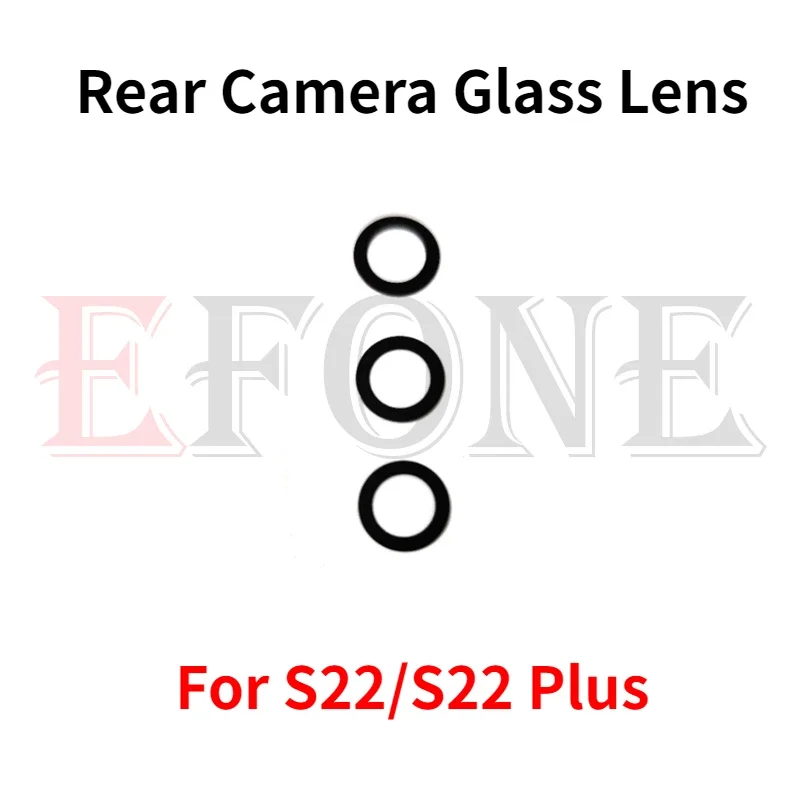 Lente de vidro da câmera traseira com adesivo AAdhesive, Samsung Galaxy S22, S22 Plus, S22 Ultra, S23, S23 Plus, S24, S24 Ultra, Novo