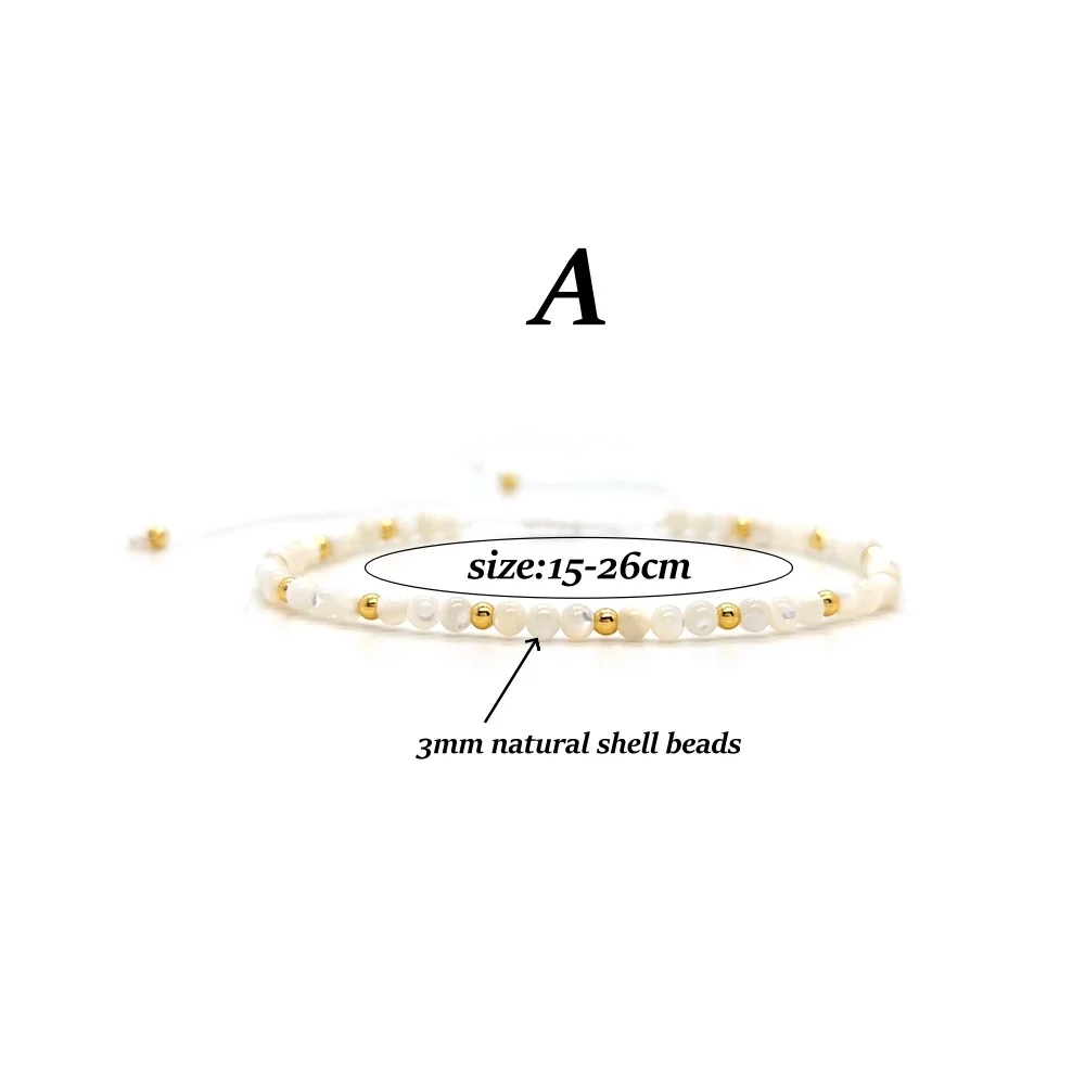 Großpackung Muschelperlen-Armband-Zubehör, Blattanhänger, stapelbarer Boho-Strandschmuck für Frauen, Heilgeschenk, Sommer-Hochzeits-Braut-Accessoire – Detail 2