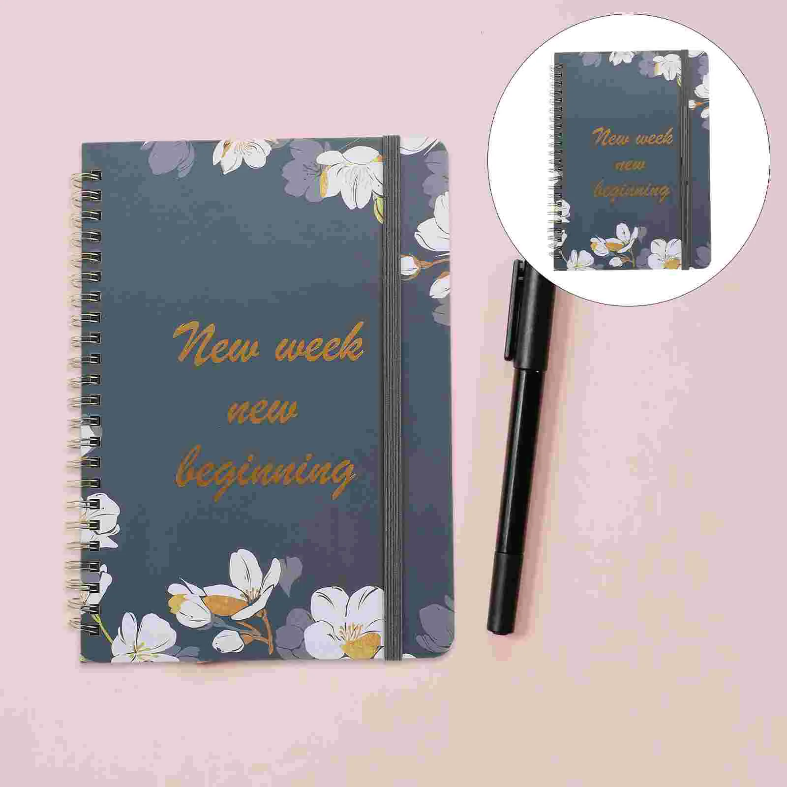 Agenda settimanale Notebook Programma Manuale La pianificazione Bobina Appuntamento Blocco note Blocco note Carta Parola inglese