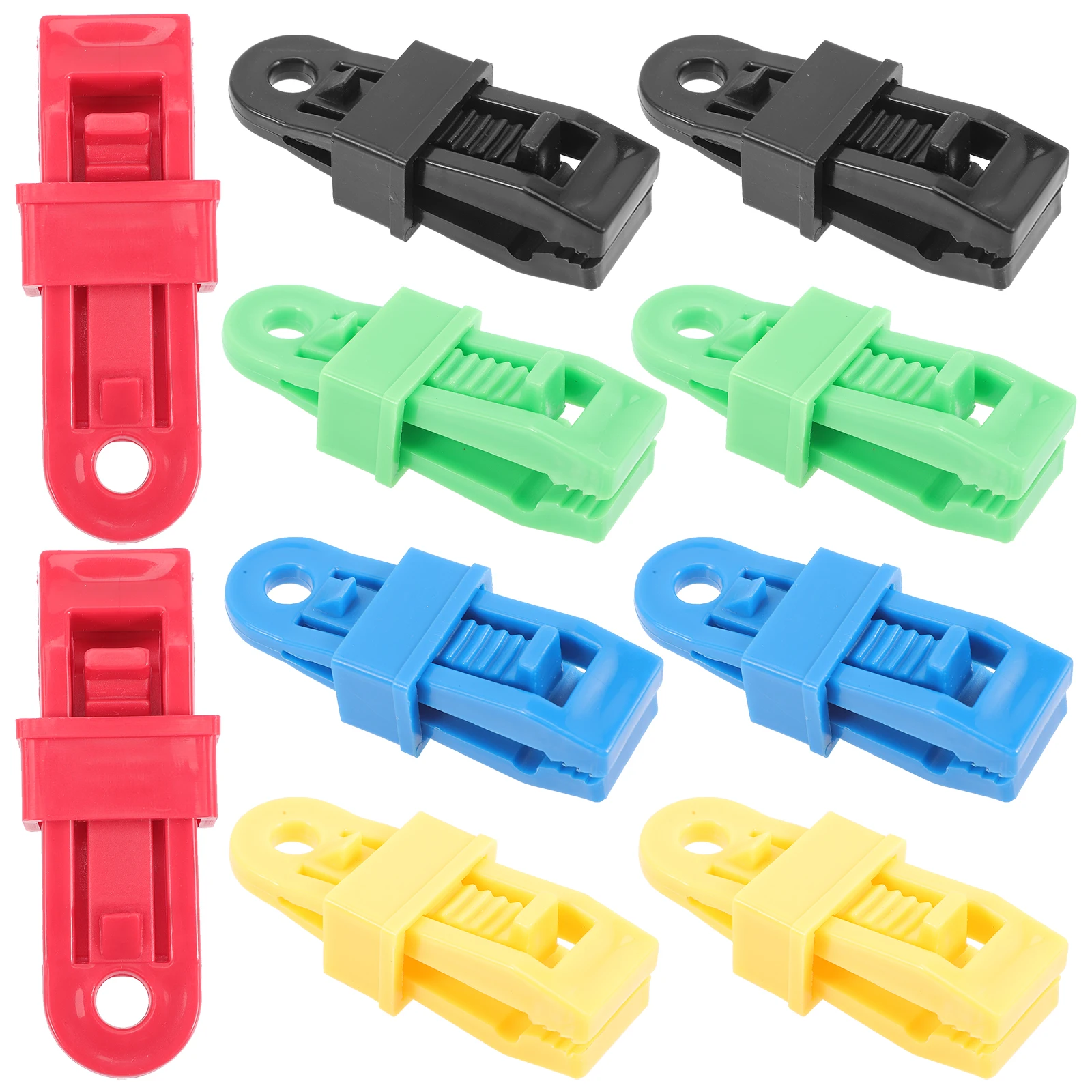 

10pcs Tent Clips Outdoor Hiking Wear Resistant Practical Fasteners Lightweight Portable Long Service Life Flexible Durable