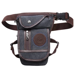 Bir at yarışı bacak çantası taşınabilir fanny paketi sürme bel çantası tuval naylon seyahat trekking motosiklet sürme kalça bum bel kemeri 12-En çok satılan, stok atı-4 numara