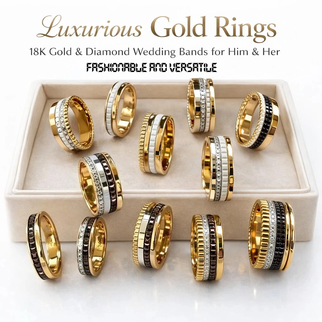 

Элегантные многослойные кольца sytal - стильные золотые и серебряные кольца для ношения в несколько слоев | Идеально подходят для повседневной носки и особых случаев