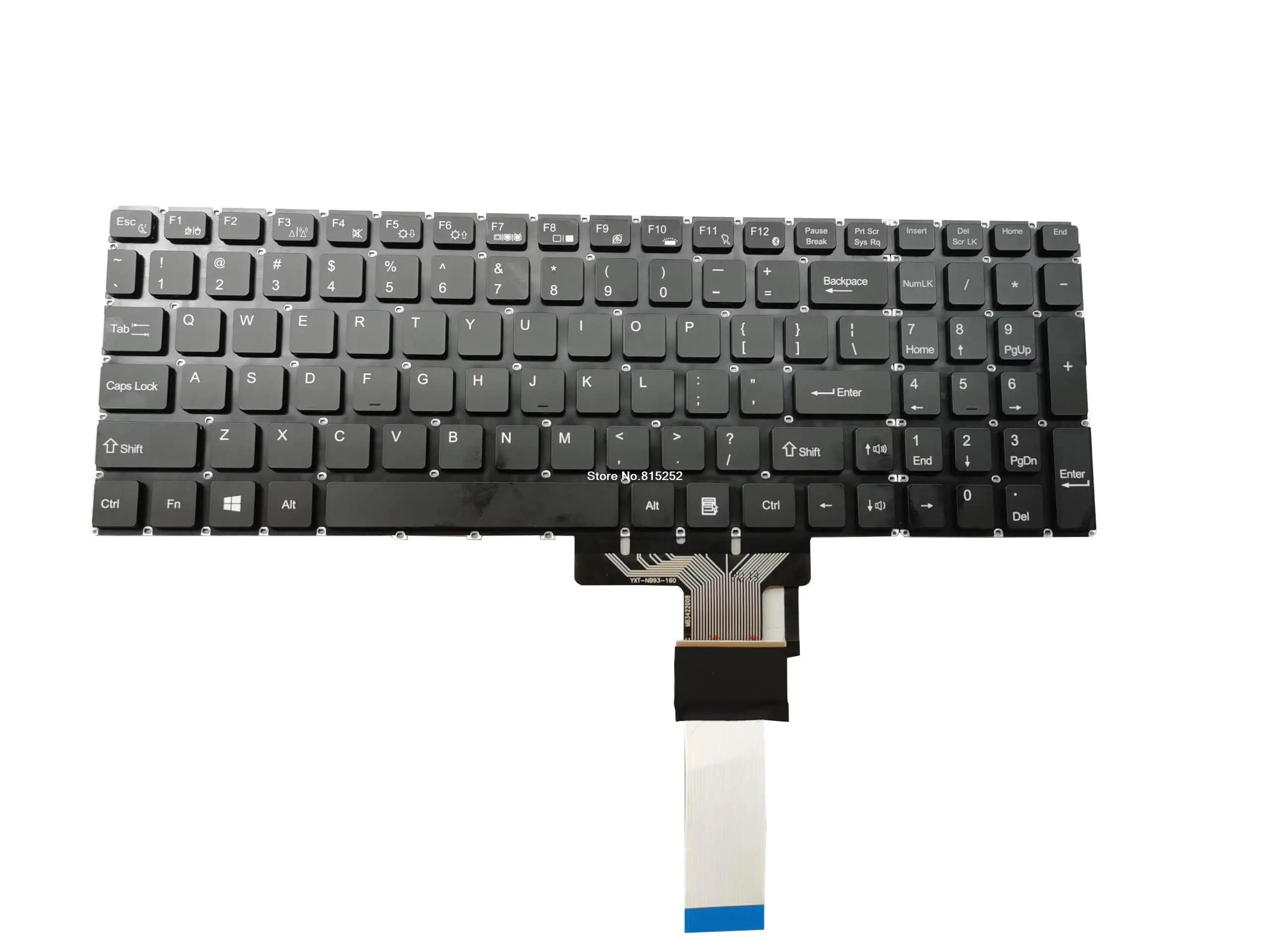 

Laptop Replacement Keyboard For MB3422001 NB93-82 SU53 United States US Black Without Frame With Backlit