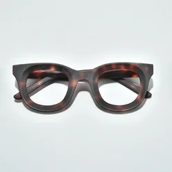 Tortoise Black Myopia Glasses Men Handmade Thick Heavy Acetate Eyeglasses Frame Male Women Spectacles with Prescription Lenses