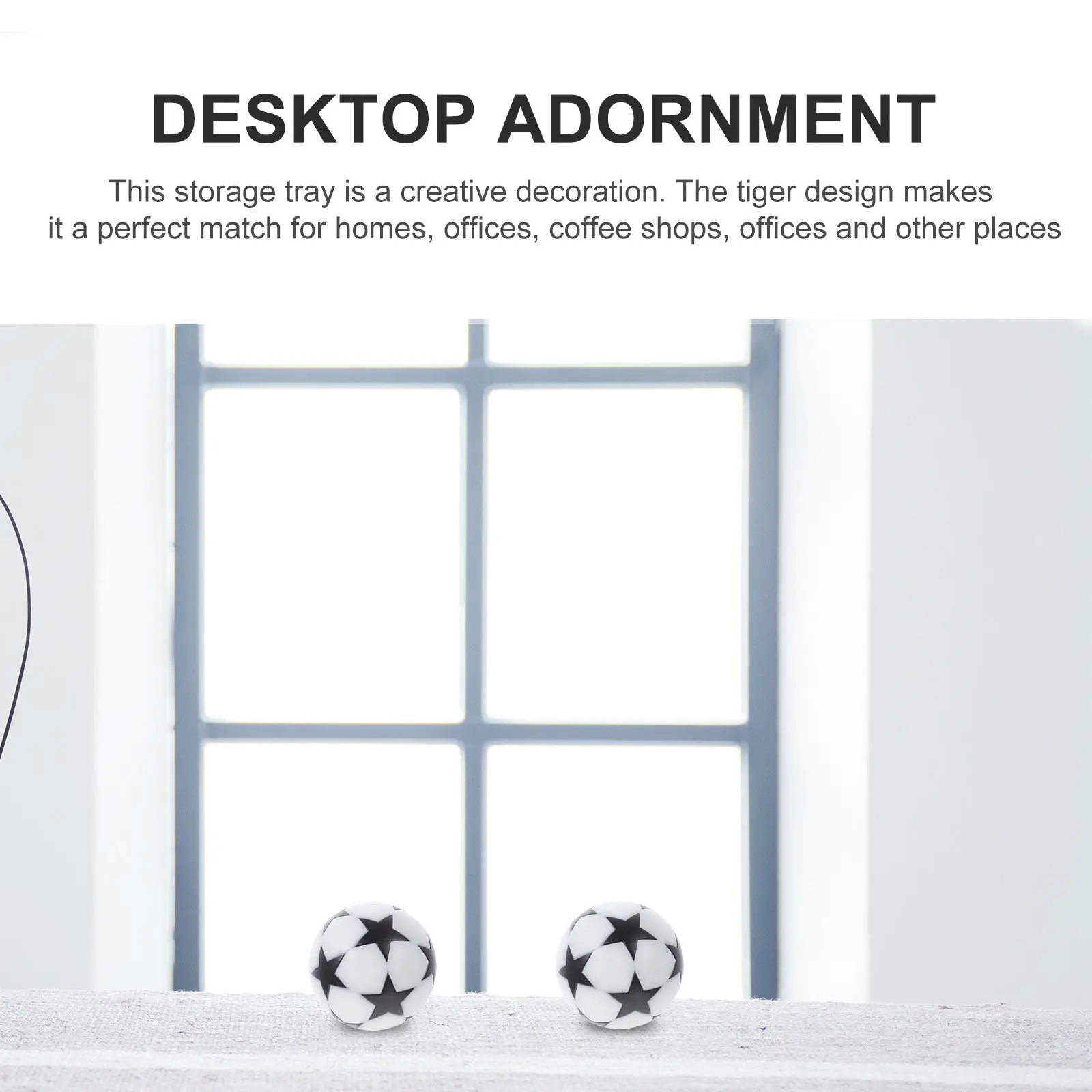 

8Pcs Black White Five-Star Table Soccer Balls Desktop Football Plastic Accessories Mini Footballs Replacement Desk Footballs