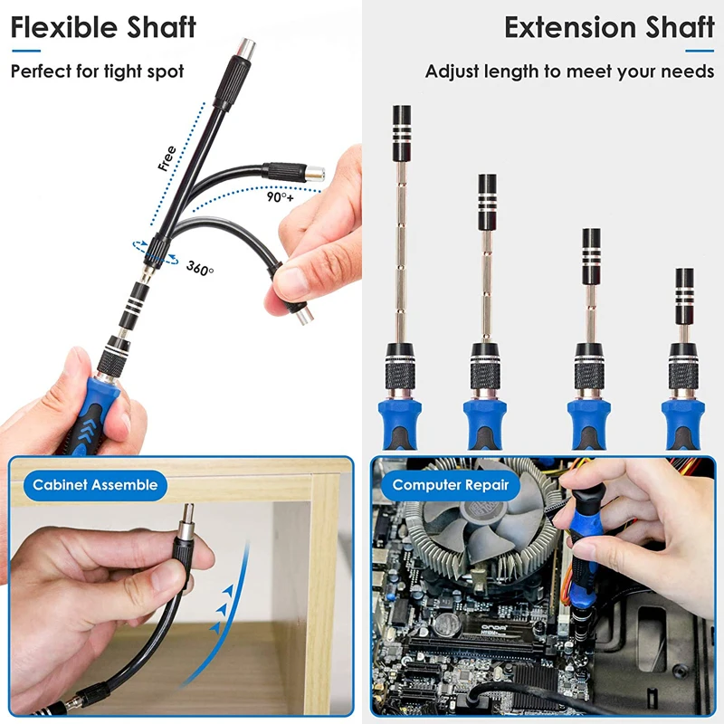 Multufunctional Screwdriver Set Bag 144 Bits Kits Magnetic Electric Dismountable Tool for Phone PC Laptop Precision Screwdrivers