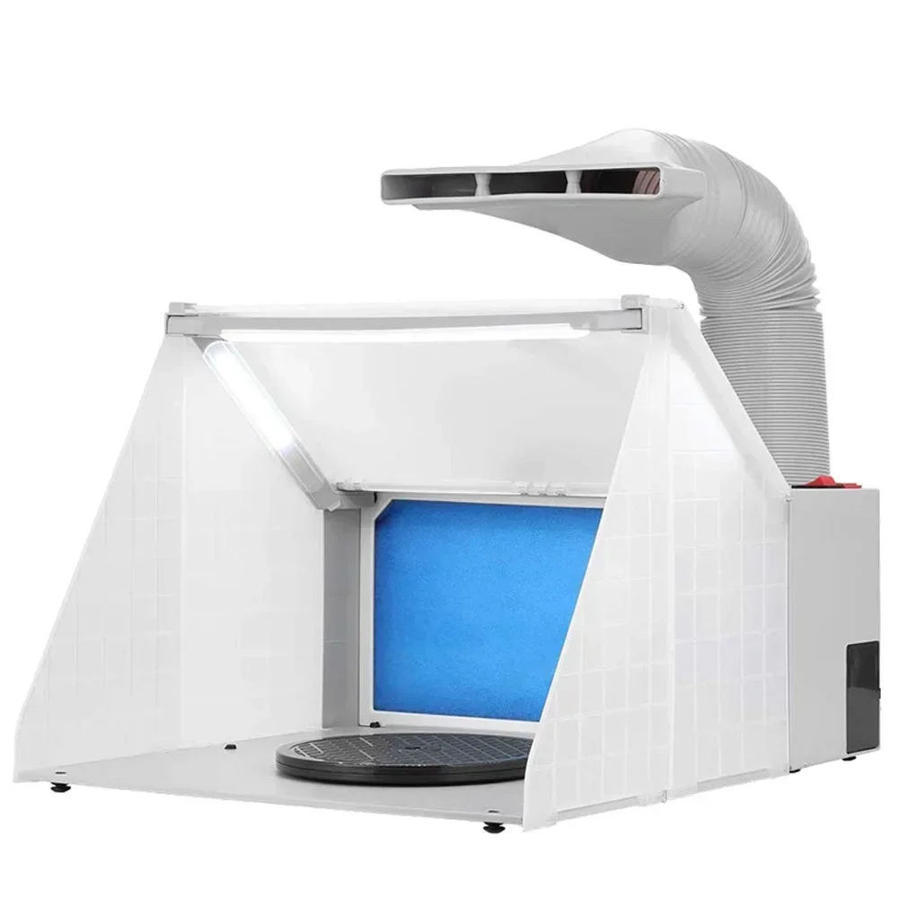 Portable Airbrush Paint Spray Booth Exhaust Fan Model Coloring Sturdy Paint Booth Kit for Airbrushing Painting