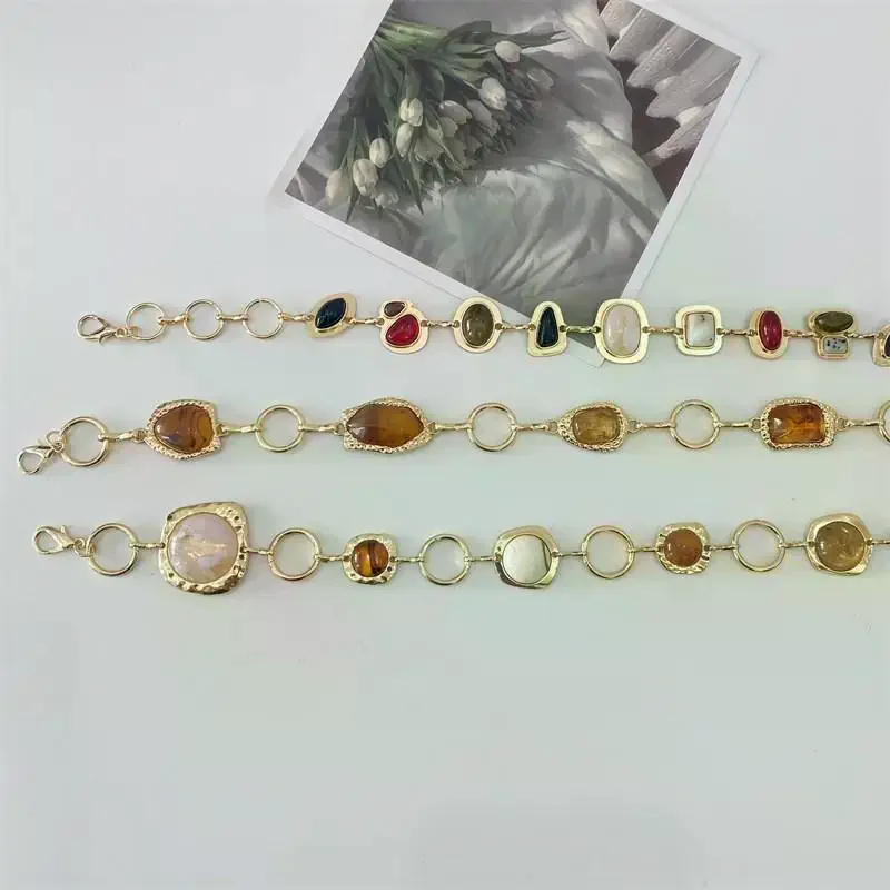 Ethnic Style Women's Decorative Waist Chain Thin Silver Iron Chain Lightweight Accessory for Summer Dress Beach Party