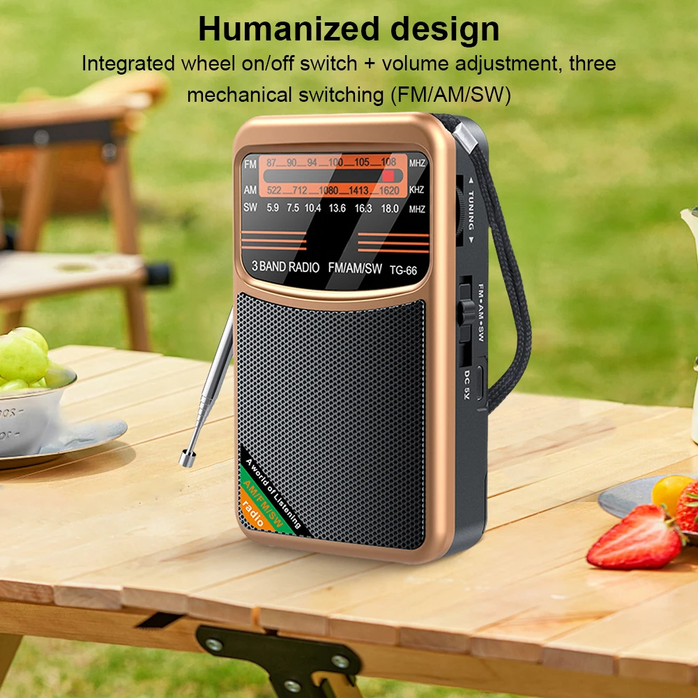 FM AM SW радио с разъемом для наушников, портативное радио, перезаряжаемое радио, подарки для пожилых людей и пожилых людей