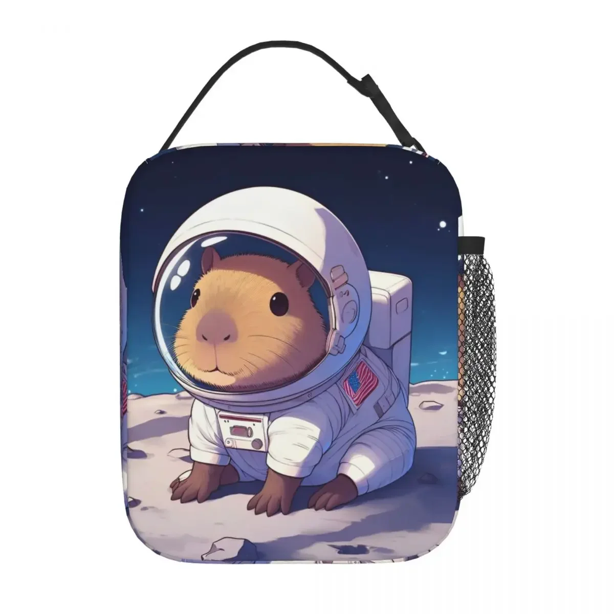 Cute Capybara Capibara Animal Insulated Lunch Bags Cooler Lunch Container High Tote Lunch Box Food Storage Bags College Picnic