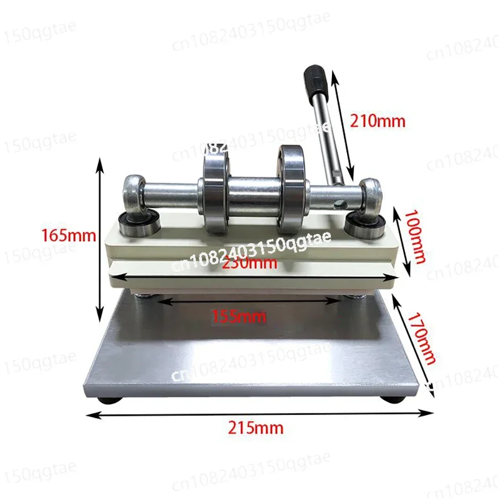 Double Wheel Hand Leather Cutting Machine Photo Paper PVC/EVA Sheet Cutter DIY Leather Die Cutting Machine Punching Manual Press