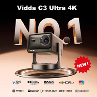 3200 CVIA Lumens Vidda C3 Ultra Triple Color Laser Projector 4K 15ms 240Hz Video Projector WiFi7 BT5.4 Soundby JBL Home Theater