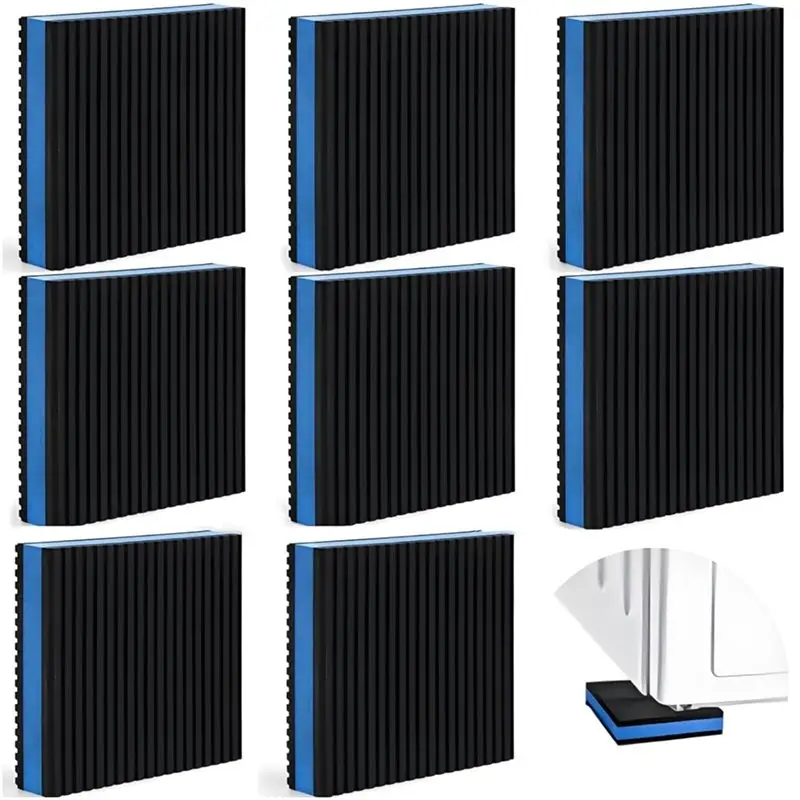 

【СОХРАНИТЬ ВОЗМОЖНОСТЬ ВОЗВРАТА】Защита для стиральных машин и сушилок – 8 резиновых антивибрационных подушек, 4x4x7/8 дюйма, износостойкие звукоизоляционные подушки из ЭВА