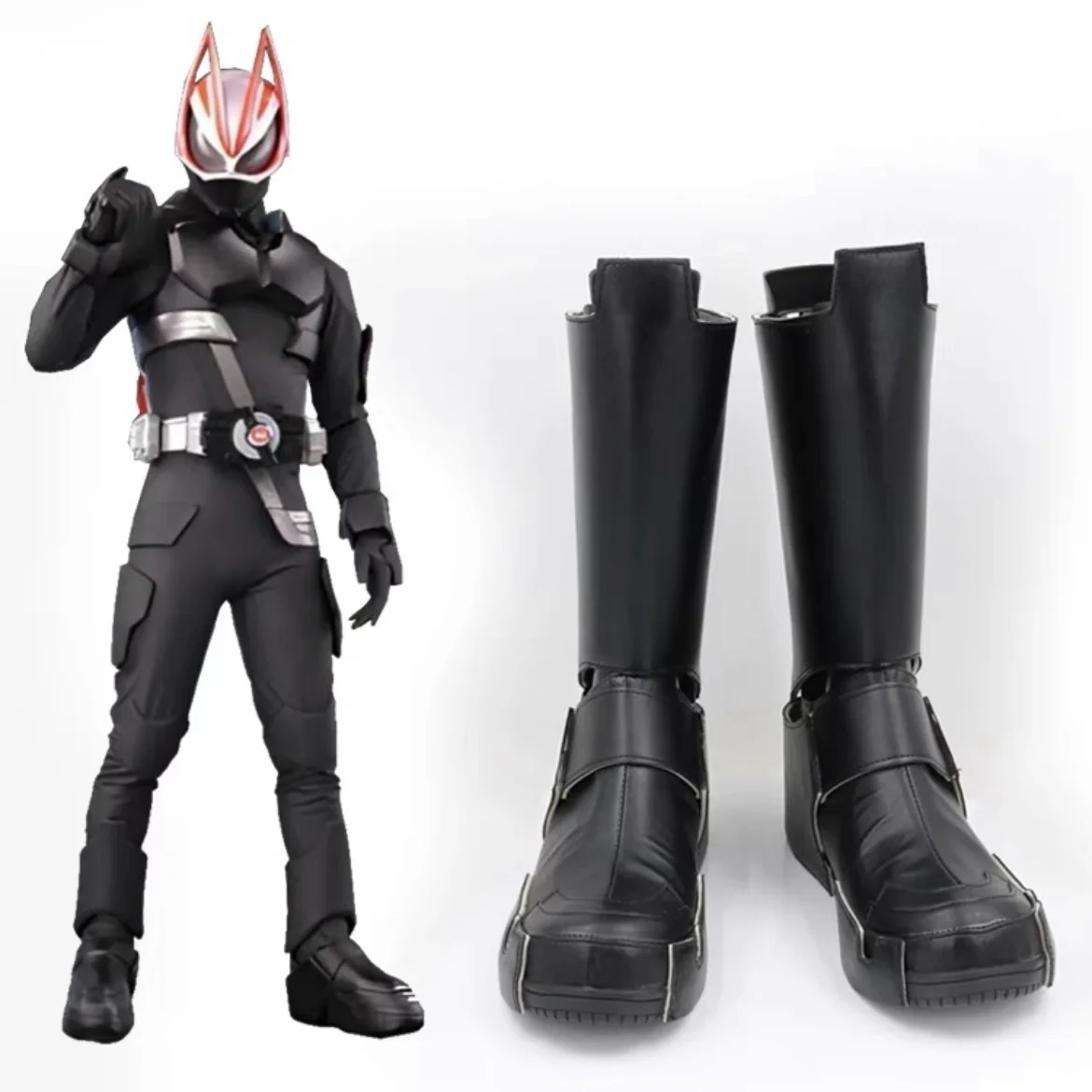

Обувь для косплея KAMEN RIDER GEATS Сапоги аниме Хэллоуин Рождество