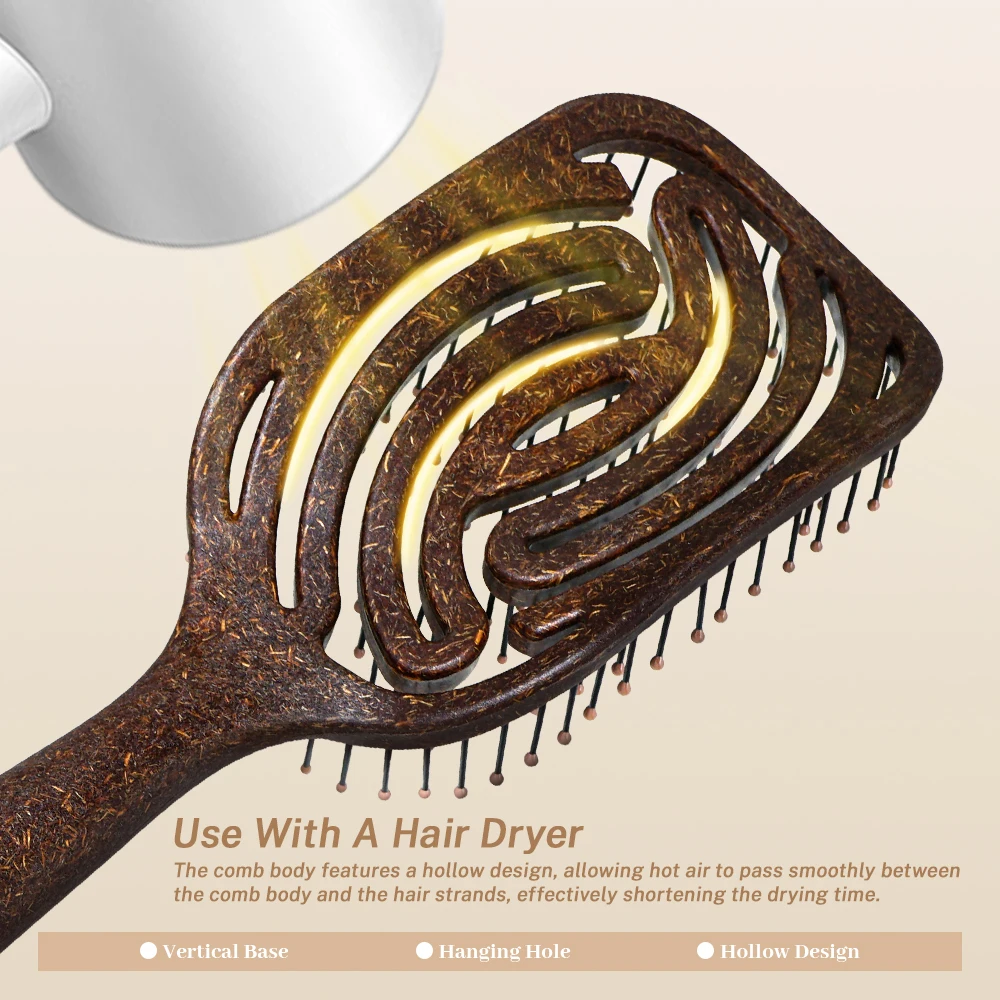 Vented Massage Brush Straighte - Home One Bathroom ulasan dan harga
