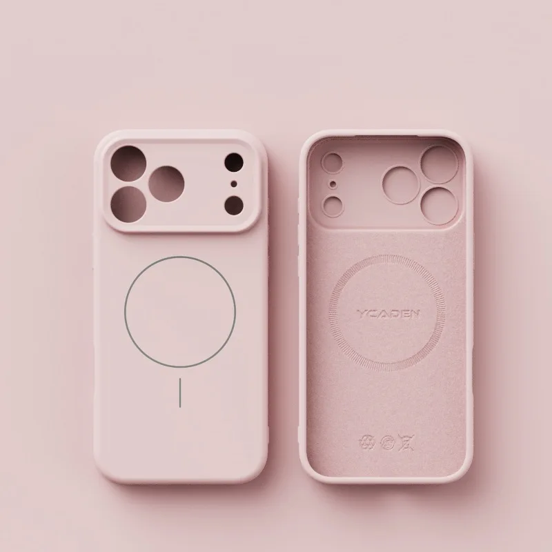 Funda de silicona líquida para Magsafe Mag Safe iPhone 17 Air 16E 16 E 15 Pro Max 14 13 12 17Air 17Pro, mate, accesorios 4