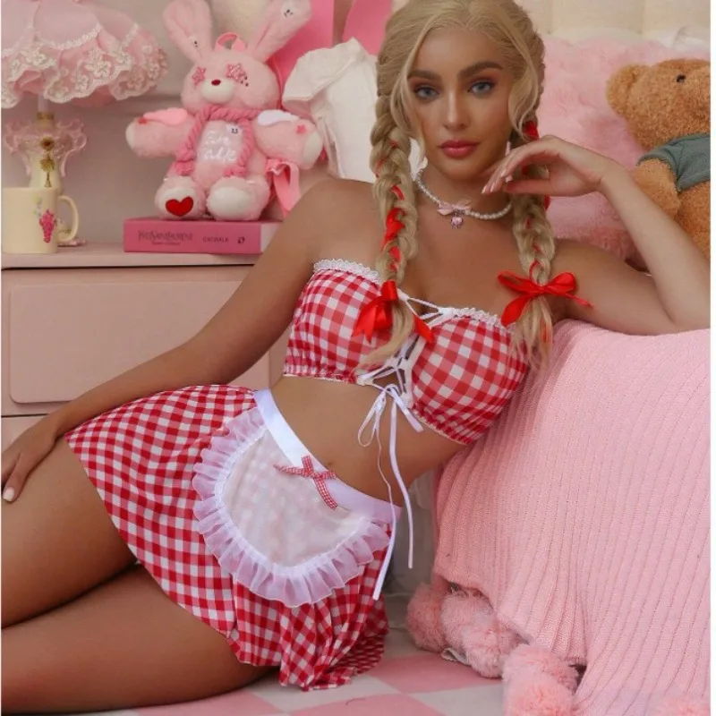 Tornova المثيرة خادمة زي مثير لعبة دور اللعب لطيف موحدة المرأة رغبة نقية تشكيل الجسم ملابس داخلية مغرية سبليت عدة #5