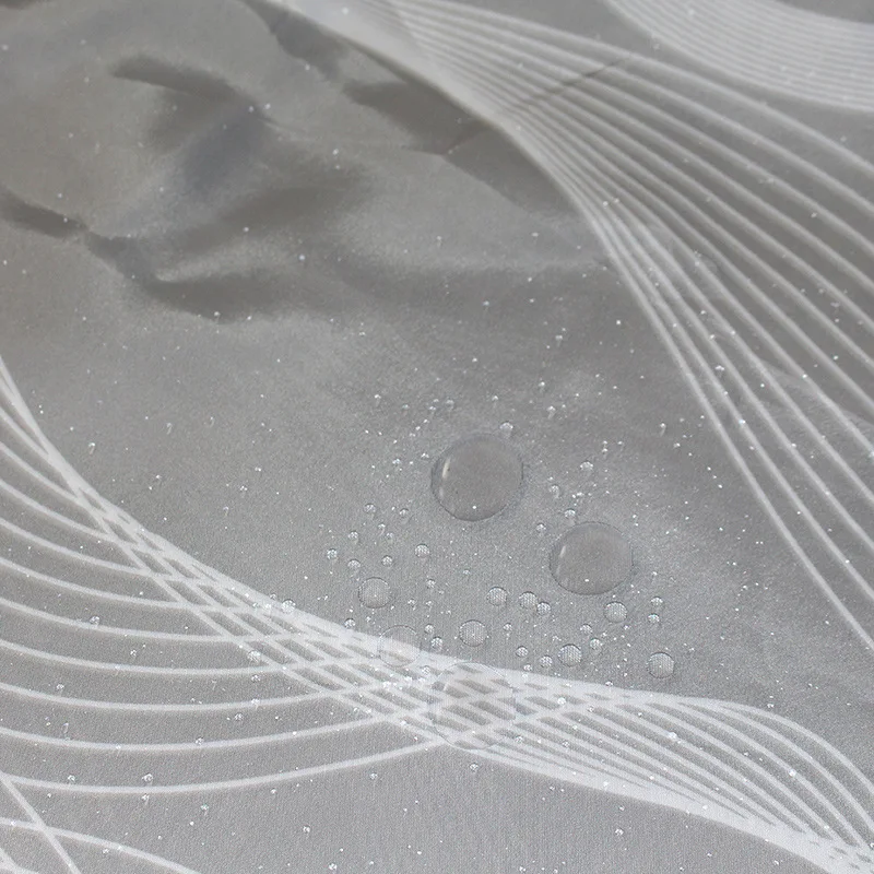 Thickened Polyester Fabric Waterproof Shower Curtain Available In All Seasons Extra Large Wide for Bathroom with Hooks
