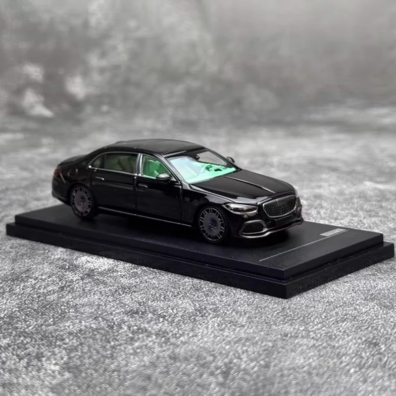 AR box1:64 S850 تحفة 2023 سبج نموذج سيارة سوداء #3