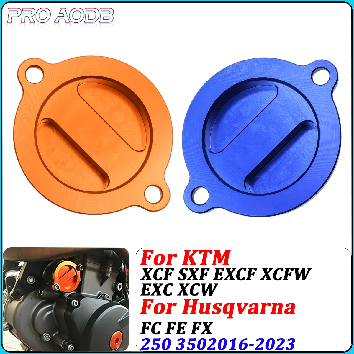 

Engine Oil Filter Cap Cover Plug For KTM SXF XCF EXCF XCFW EXC XCW SMR FREERIDE 690 990 1050 1090 1190 1290 Super Adventure R S