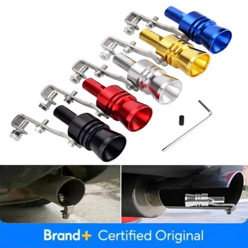 1 قطعة محاكاة الصوت العالمي سيارة توربو الصوت صافرة مركبة تجديد جهاز العادم الأنابيب توربو الصوت صافرة سيارة توربو الخمار