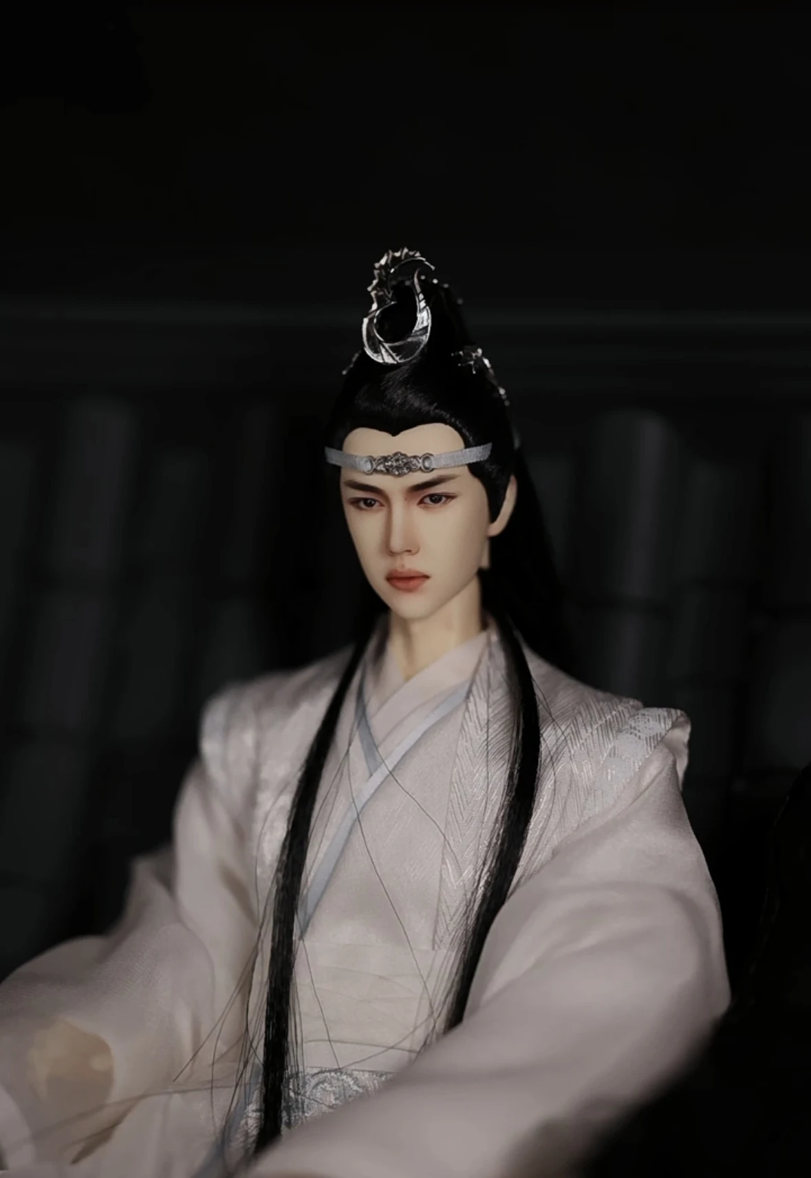 1/6 Figure BJD Doll Wang Yibo The Untamed Realistic Top Quality MDZS Lan Wangji White Lan Zhan Head Body 30cm Tall Limited Art