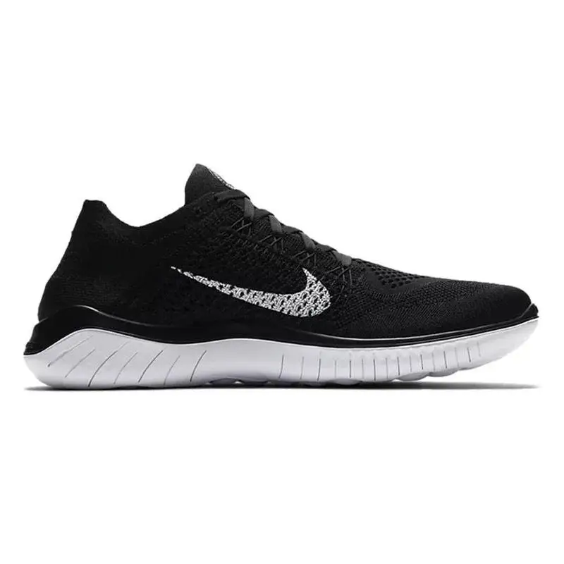 Nike Free RN Flyknit 2018 Black White Sneakers shoes 942838-001 With Original Box