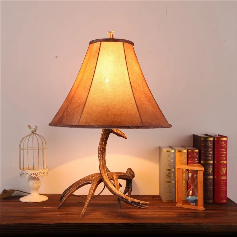 

DORIAN Modern Resin Table Lamp LED Retro Creative Simple Bedside Vintage Desk Light for Home Living Room Bedroom Decor