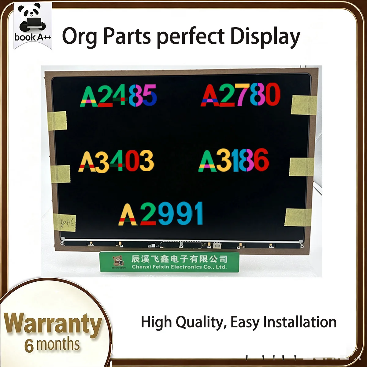 New A+Laptop LCD Glass Only Screen Replacement for Macbook A2485 A2991 A3403 A3186 A2485 A2780 Display Panel