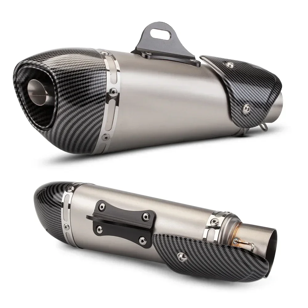 

Universal High Quality Motorcycle Exhaust Pipe Silencer Exhaust Pipe R77 Alpha For Z400 R3 Cbt650 Mt09 K165，51MM NEW
