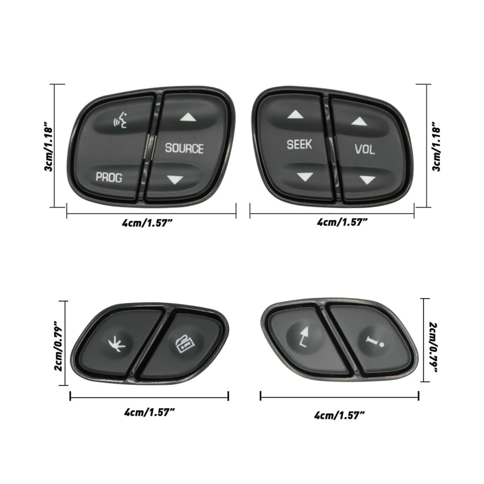 Auto Steering Wheel Switch Control Buttons 21997738 21997739 1999442 1999443 For Chevrolet Avalanche Suburban GMC Hummer