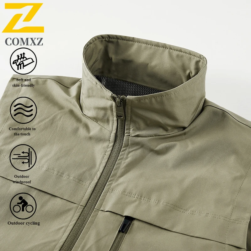 سترة تكتيكية للرجال على الطراز الأمريكي صيفية متعددة الجيوب مقاومة للماء ومضادة للرياح للتصوير في الهواء الطلق وصيد الأسماك وخفيفة الوزن #2