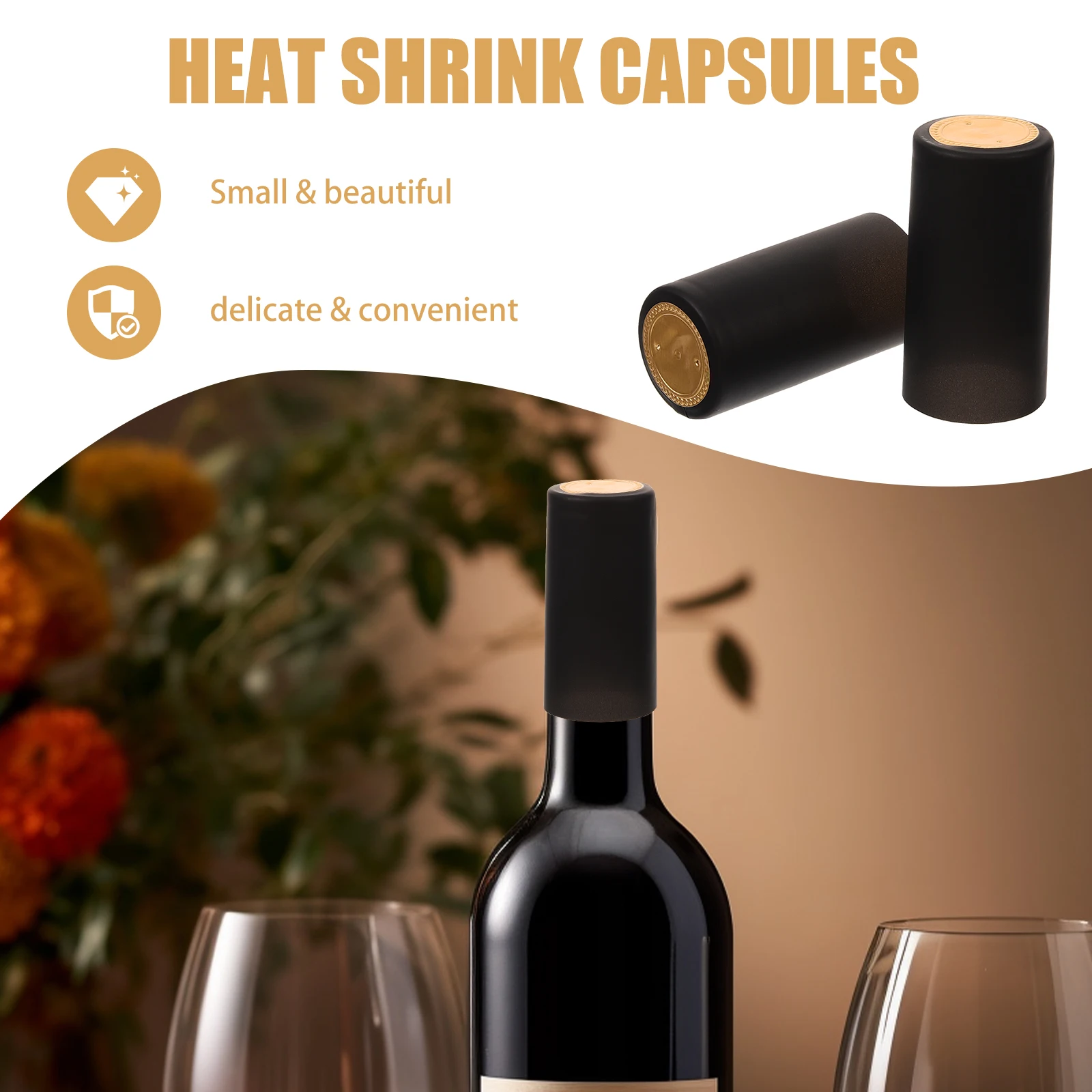 

100pcs Bottle Sealing Film Heat Shrink Capsules Red Color Diameter30mm Height60mm Disposable Covers Storage Aid Bottle