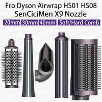 Hair Styler Curling Nozzle For Dyson Airwrap HS01 HS05 HS08 Sencicimen X9 Hair Dryer Accessories Multi Hair Curler Cylinder Comb