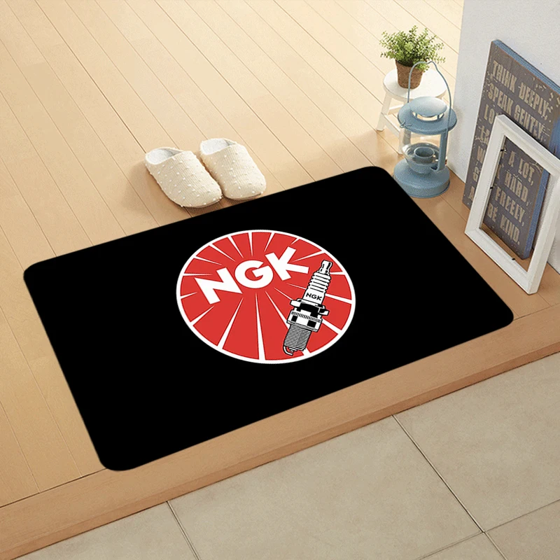 Floor Mat Non-slip Foot Rug for Entryway Ngk Spark Hallway Carpet Kitchen Water Absorbed Rugs Fluffy Bedside Mats Home Decor