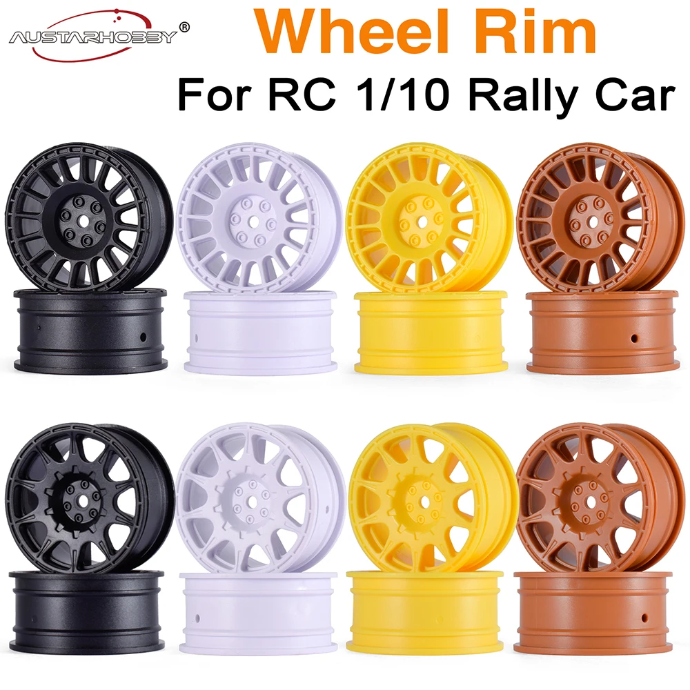 AUSTARHOBBY RC Rally Car 1/10 Wheel Rims 12mm Hex For Truck Drift On-Road Racing Car Tamiya TT02 Traxxas HSP HPI Kyosho RedCat