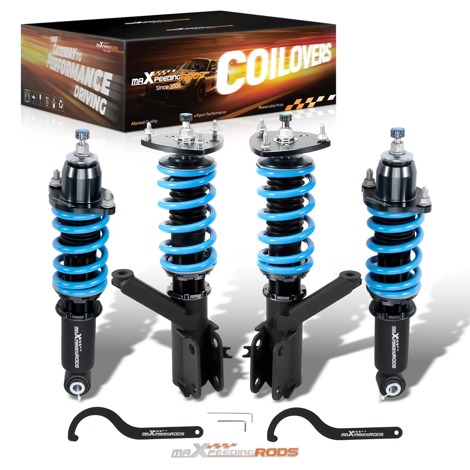 

24 Level Damper Adjustable Coilovers Kit For Honda CRV (RD4/5/6/7/8) 02-06 Suspension Lowering Damper Spring kit