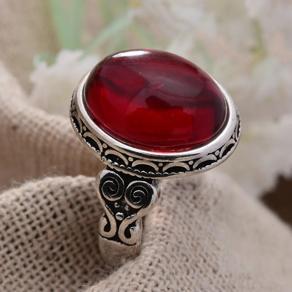 New Arrival moda granat kamień kwiat tajski srebrny damski pierścionek zaręczynowy oryginalna biżuteria dla kobiet prezenty świąteczne