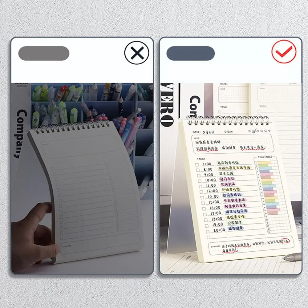 Portátil Para Fazer Planejador Lista, Checklist, Placa de Programação, Formulário Auto Inspeção, Material Escolar Estudante