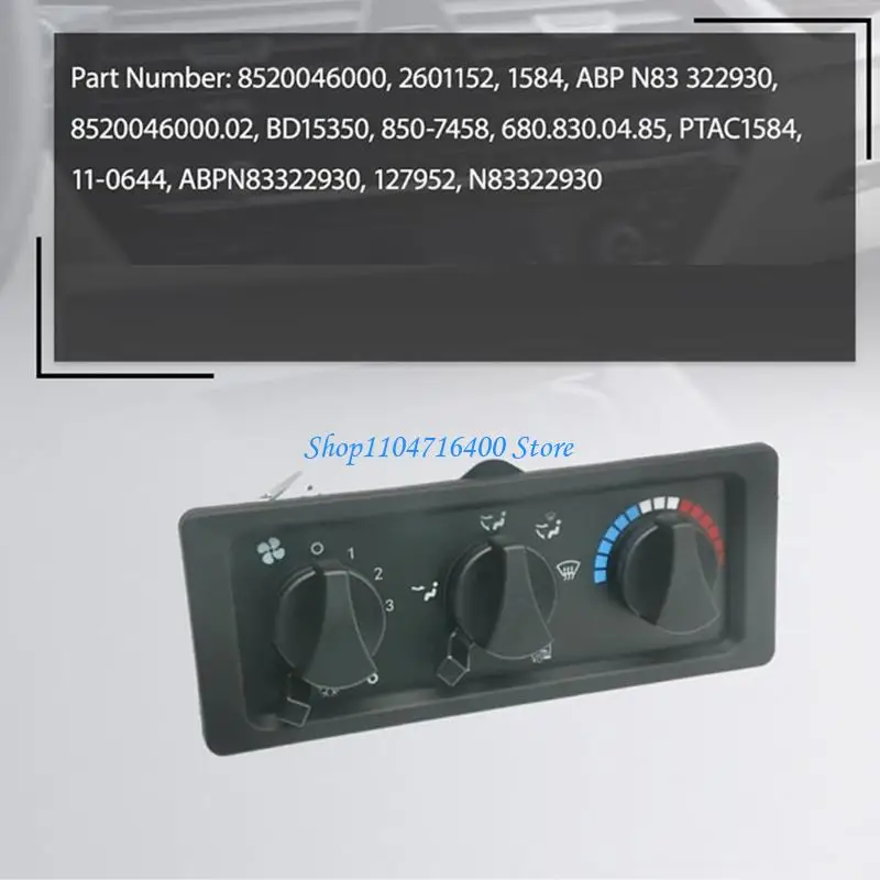 y1gd Truck Heater Control Panel For FL60 FL70 C840 8520046000.02 Replacement Part