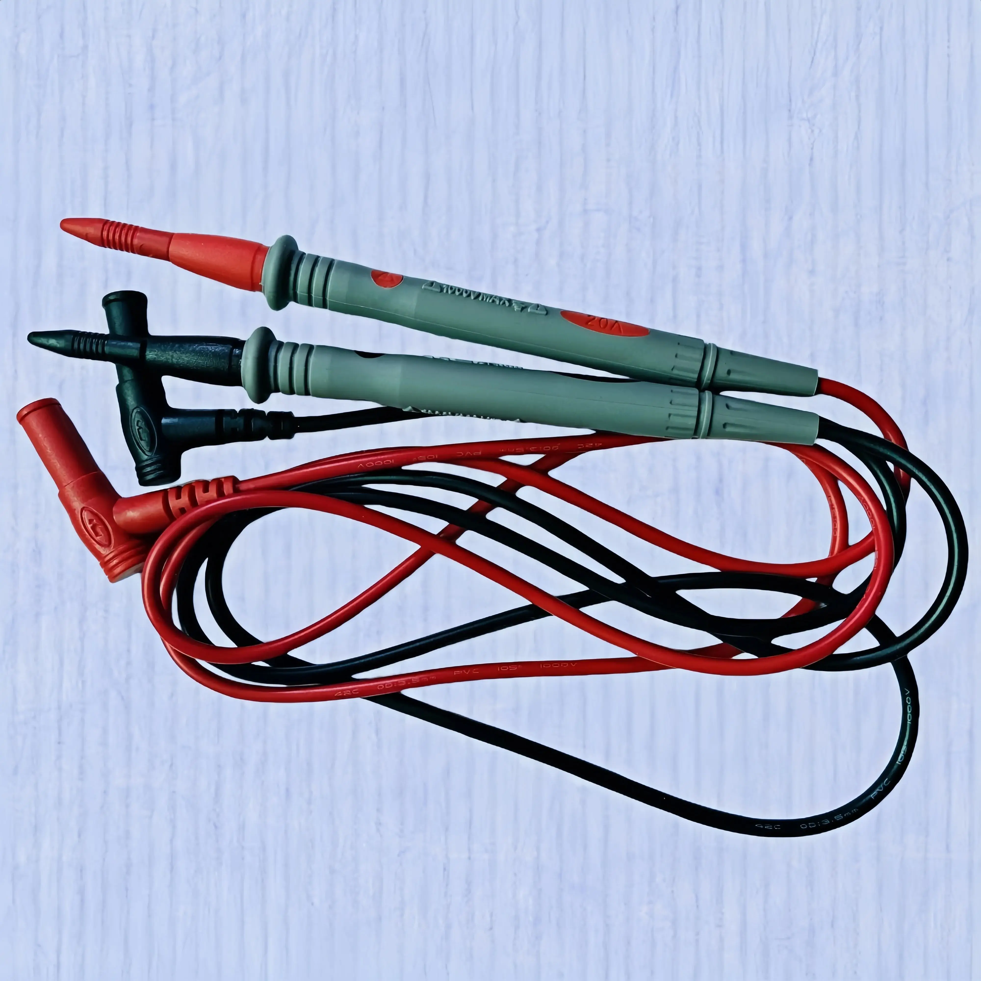 Universal Multimeter Test Leads Instrument Accessories PT2020 High Quality Silicone 1000V 20A Steel Needle Wire Tester Pen Tools