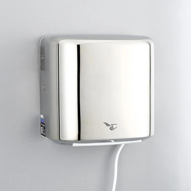 

Автоматическая индукционная нержавеющая сталь 304, новая конструкция, электрическая высокоскоростная сушилка для рук для ванной комнаты