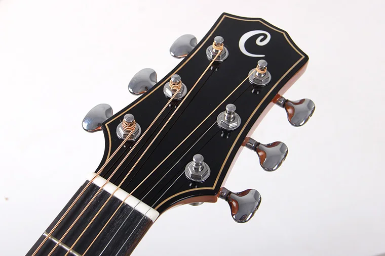 Popular Style Stringed Instrument OM Body 40 Inch Solid Spruce Top Mahogany Neck Classic Acoustic Guitar With Sapele Back