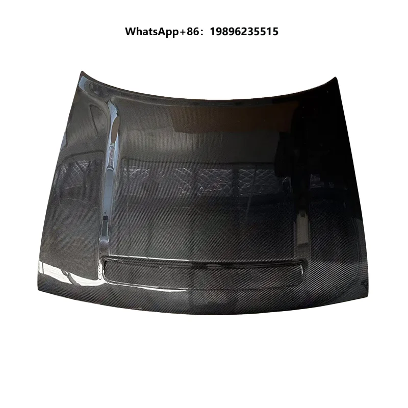 Black Carbon Fiber Engine Front Hood Cover for  Original Car Body Parts Hood