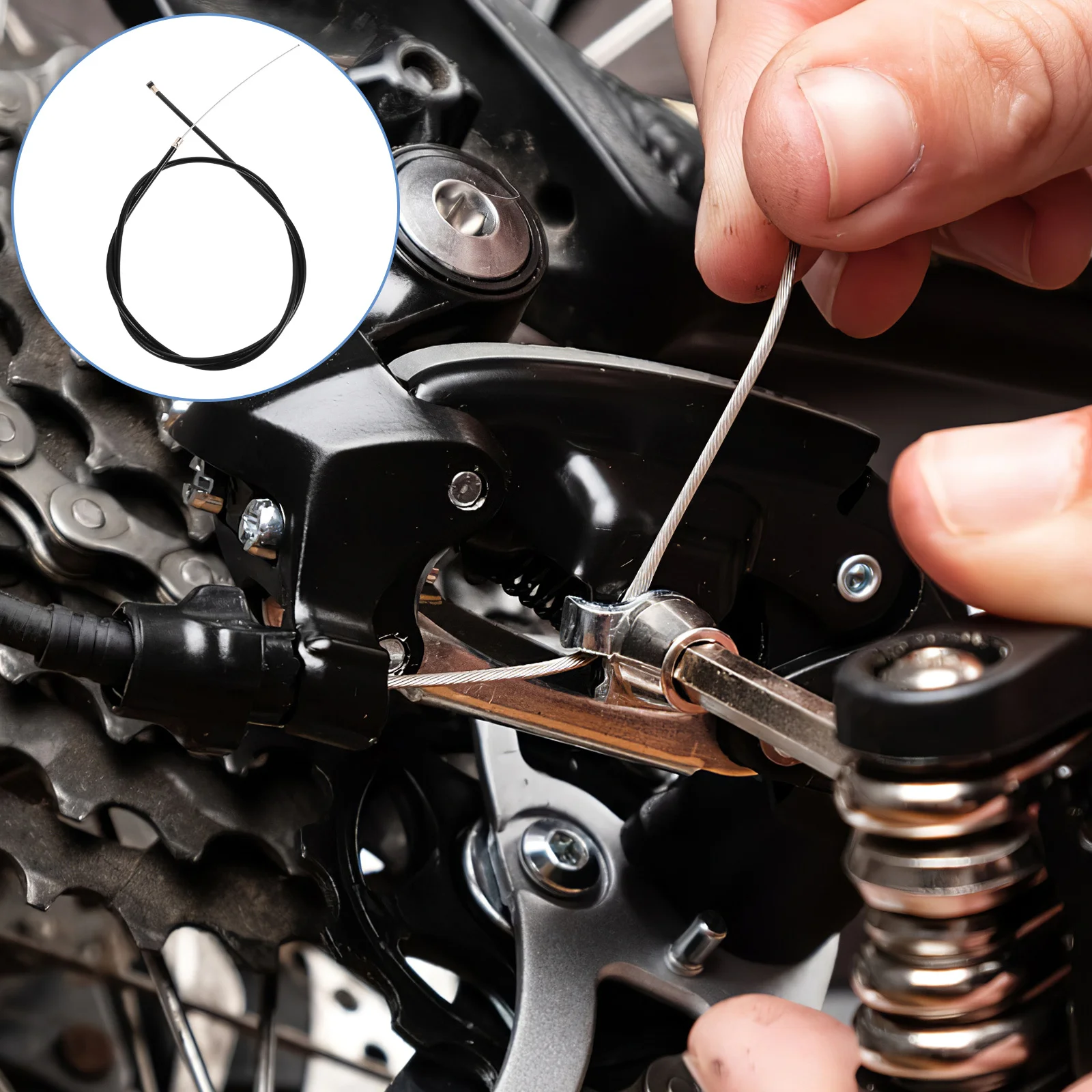 

1 Set Of Electric Scooter Brake Cables Replacement Front Back Brake Lines For Efficient Braking Enhanced Safety Riding Repair