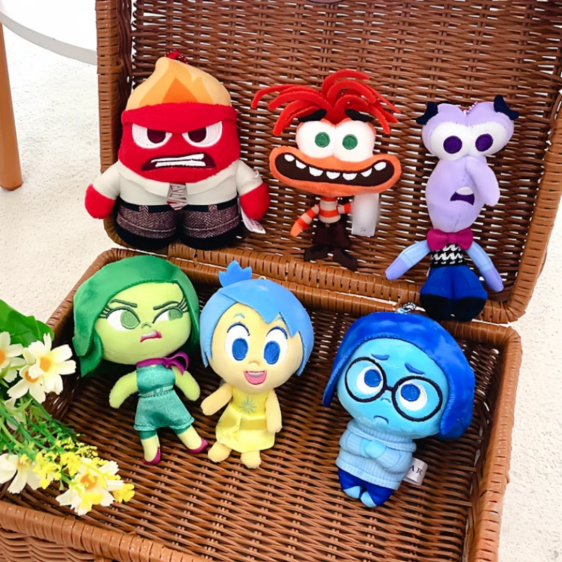 

New Arrival Original Inside Out 2 Figures Joy&Fear&Anger&Distust&Sadness&Riley Plush Doll Collection Surrounding Plush Toy Gifts